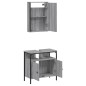 vidaXL Set de muebles de baño 2 pzas madera contrachapada gris sonoma vidaXL Set de muebles de baño 2 pzas madera contrachapada gris sonoma