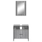 vidaXL Set de muebles de baño 2 pzas madera contrachapada gris sonoma vidaXL Set de muebles de baño 2 pzas madera contrachapada gris sonoma