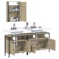 vidaXL Set de muebles de baño 3 pzas madera contrachapada roble Sonoma vidaXL Set de muebles de baño 3 pzas madera contrachapada roble Sonoma