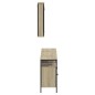 vidaXL Set de muebles de baño 3 pzas madera contrachapada roble Sonoma vidaXL Set de muebles de baño 3 pzas madera contrachapada roble Sonoma