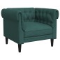 vidaXL Juego de sofás 3 piezas tela verde oscuro vidaXL Juego de sofás 3 piezas tela verde oscuro