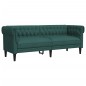 vidaXL Juego de sofás 3 piezas tela verde oscuro vidaXL Juego de sofás 3 piezas tela verde oscuro