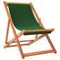 vidaXL Sillas de playa plegables 2 unidades tela verde vidaXL Sillas de playa plegables 2 unidades tela verde
