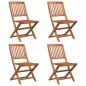 vidaXL Juego de comedor de jardín 5 piezas madera maciza de acacia vidaXL Juego de comedor de jardín 5 piezas madera maciza de acacia