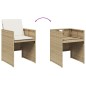 vidaXL Sillas de jardín con cojines 4 uds ratán sintético beige vidaXL Sillas de jardín con cojines 4 uds ratán sintético beige