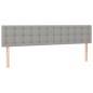 vidaXL Cama box spring con colchón tela gris claro 120x190 cm
