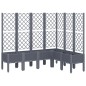vidaXL Jardinera con enrejado PP gris 160x120x142 cm vidaXL Jardinera con enrejado PP gris 160x120x142 cm