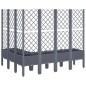 vidaXL Jardinera con enrejado PP gris 160x120x142 cm vidaXL Jardinera con enrejado PP gris 160x120x142 cm