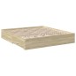 vidaXL Cama con cajones madera ingeniería roble Sonoma 200x200 cm