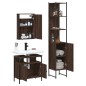vidaXL Set de muebles baño 3 pzas madera contrachapada roble marrón vidaXL Set de muebles baño 3 pzas madera contrachapada roble marrón