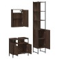 vidaXL Set de muebles baño 3 pzas madera contrachapada roble marrón vidaXL Set de muebles baño 3 pzas madera contrachapada roble marrón