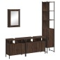 vidaXL Set de muebles baño 4 pzas madera contrachapada roble marrón vidaXL Set de muebles baño 4 pzas madera contrachapada roble marrón