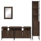 vidaXL Set de muebles baño 4 pzas madera contrachapada roble marrón vidaXL Set de muebles baño 4 pzas madera contrachapada roble marrón
