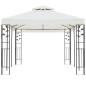 vidaXL Cenador con doble techo acero blanco 6x3 m vidaXL Cenador con doble techo acero blanco 6x3 m