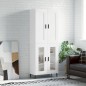 vidaXL Aparador alto madera contrachapada blanco 69,5x34x180 cm vidaXL Aparador alto madera contrachapada blanco 69,5x34x180 cm