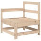 vidaXL Juego de sofás de jardín 7 piezas madera maciza de pino