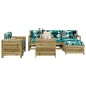 vidaXL Juego de sofás de jardín 7 pzas madera de pino impregnada vidaXL Juego de sofás de jardín 7 pzas madera de pino impregnada
