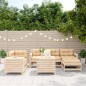 vidaXL Juego de sofás de jardín 7 piezas madera maciza de pino vidaXL Juego de sofás de jardín 7 piezas madera maciza de pino