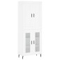 vidaXL Aparador alto madera contrachapada blanco 69,5x34x180 cm vidaXL Aparador alto madera contrachapada blanco 69,5x34x180 cm