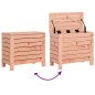 vidaXL Juego de sofás de jardín 7 pzas madera maciza de abeto Douglas