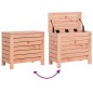 vidaXL Juego de sofás de jardín 10 pzas madera maciza de abeto Douglas