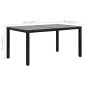 vidaXL Conjunto de comedor de exterior 7 piezas ratán sintético negro vidaXL Conjunto de comedor de exterior 7 piezas ratán sintético negro