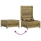 vidaXL Juego de sofás de jardín 5 piezas madera de pino impregnada vidaXL Juego de sofás de jardín 5 piezas madera de pino impregnada