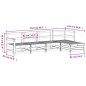 vidaXL Juego de sofás de jardín 5 piezas madera de pino impregnada vidaXL Juego de sofás de jardín 5 piezas madera de pino impregnada