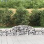 vidaXL Cestas de gaviones 10 uds forma de arco hierro 300x50x40/60 cm vidaXL Cestas de gaviones 10 uds forma de arco hierro 300x50x40/60 cm