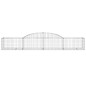 vidaXL Cestas de gaviones 10 uds forma de arco hierro 300x50x40/60 cm vidaXL Cestas de gaviones 10 uds forma de arco hierro 300x50x40/60 cm