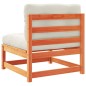 vidaXL Set de sofás jardín 7 pzas con cojines madera pino marrón cera vidaXL Set de sofás jardín 7 pzas con cojines madera pino marrón cera