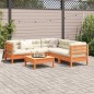 vidaXL Set de sofás jardín 6 pzas con cojines madera pino marrón cera vidaXL Set de sofás jardín 6 pzas con cojines madera pino marrón cera