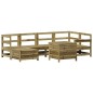 vidaXL Juego de sofás de jardín 7 pzas madera de pino impregnada vidaXL Juego de sofás de jardín 7 pzas madera de pino impregnada