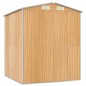 vidaXL Cobertizo jardín acero galvanizado marrón claro 192x191x223 cm vidaXL Cobertizo jardín acero galvanizado marrón claro 192x191x223 cm
