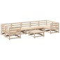 vidaXL Juego de sofás de jardín 8 pzas madera maciza de pino vidaXL Juego de sofás de jardín 8 pzas madera maciza de pino