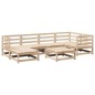 vidaXL Juego de sofás de jardín 7 piezas madera maciza de pino vidaXL Juego de sofás de jardín 7 piezas madera maciza de pino