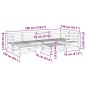 vidaXL Juego de sofás de jardín 7 piezas madera maciza de pino vidaXL Juego de sofás de jardín 7 piezas madera maciza de pino