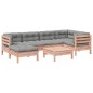 vidaXL Set de sofás jardín 7 pzas con cojines madera abeto Douglas vidaXL Set de sofás jardín 7 pzas con cojines madera abeto Douglas