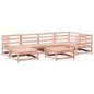 vidaXL Juego de sofás de jardín 7 pzas madera maciza de abeto Douglas vidaXL Juego de sofás de jardín 7 pzas madera maciza de abeto Douglas
