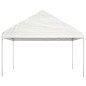 vidaXL Cenador con techo polietileno blanco 4,46x4,08x3,22 m vidaXL Cenador con techo polietileno blanco 4,46x4,08x3,22 m