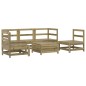 vidaXL Juego de sofás de jardín 6 piezas madera de pino impregnada vidaXL Juego de sofás de jardín 6 piezas madera de pino impregnada
