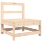 vidaXL Juego de sofás de jardín 6 piezas madera maciza de pino