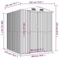 vidaXL Cobertizo jardín acero galvanizado marrón claro 192x191x223 cm vidaXL Cobertizo jardín acero galvanizado marrón claro 192x191x223 cm