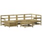 vidaXL Juego de sofás de jardín 7 pzas madera de pino impregnada vidaXL Juego de sofás de jardín 7 pzas madera de pino impregnada