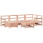 vidaXL Juego de sofás de jardín 7 pzas madera maciza de abeto Douglas vidaXL Juego de sofás de jardín 7 pzas madera maciza de abeto Douglas