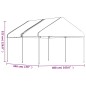 vidaXL Cenador con techo polietileno blanco 4,46x4,08x3,22 m vidaXL Cenador con techo polietileno blanco 4,46x4,08x3,22 m