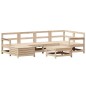 vidaXL Juego de sofás de jardín 7 piezas madera maciza de pino vidaXL Juego de sofás de jardín 7 piezas madera maciza de pino