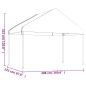 vidaXL Cenador con techo polietileno blanco 4,46x4,08x3,22 m vidaXL Cenador con techo polietileno blanco 4,46x4,08x3,22 m