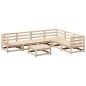 vidaXL Juego de sofás de jardín 7 piezas madera maciza de pino vidaXL Juego de sofás de jardín 7 piezas madera maciza de pino