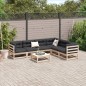 vidaXL Juego de sofás de jardín 7 piezas madera maciza de pino vidaXL Juego de sofás de jardín 7 piezas madera maciza de pino